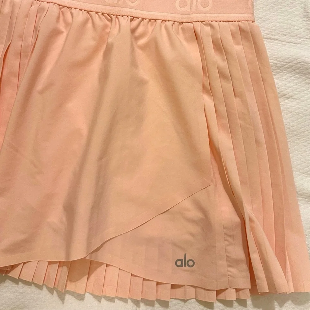 Alo Yoga Aces Tennis Skirt - Light Coral (Peach) Small